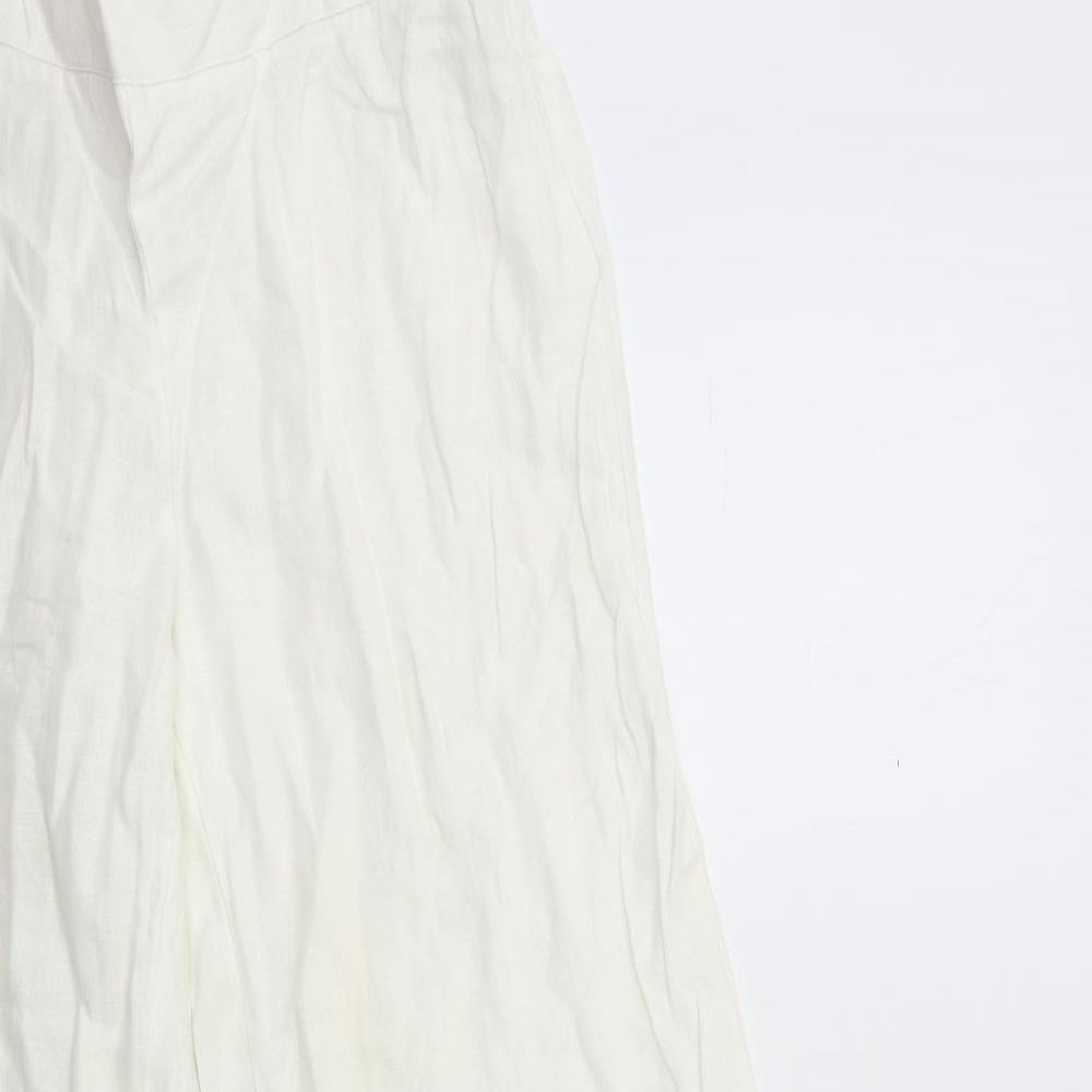 Hobbs Womens White   Trousers  Size 12 L30 in