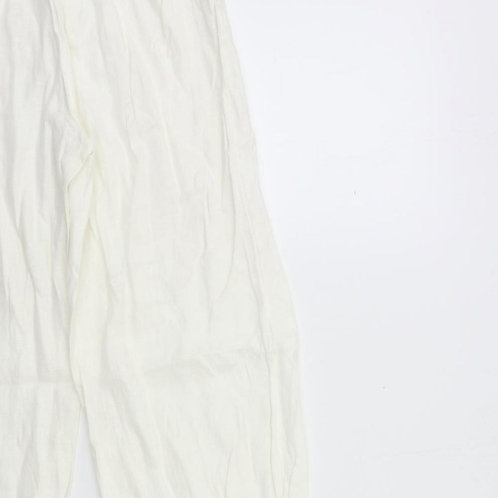 Hobbs Womens White   Trousers  Size 12 L30 in
