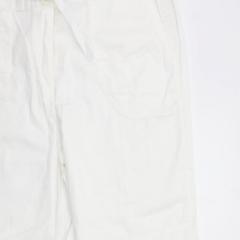 Marks and Spencer Womens White   Trousers  Size 20 L30 in