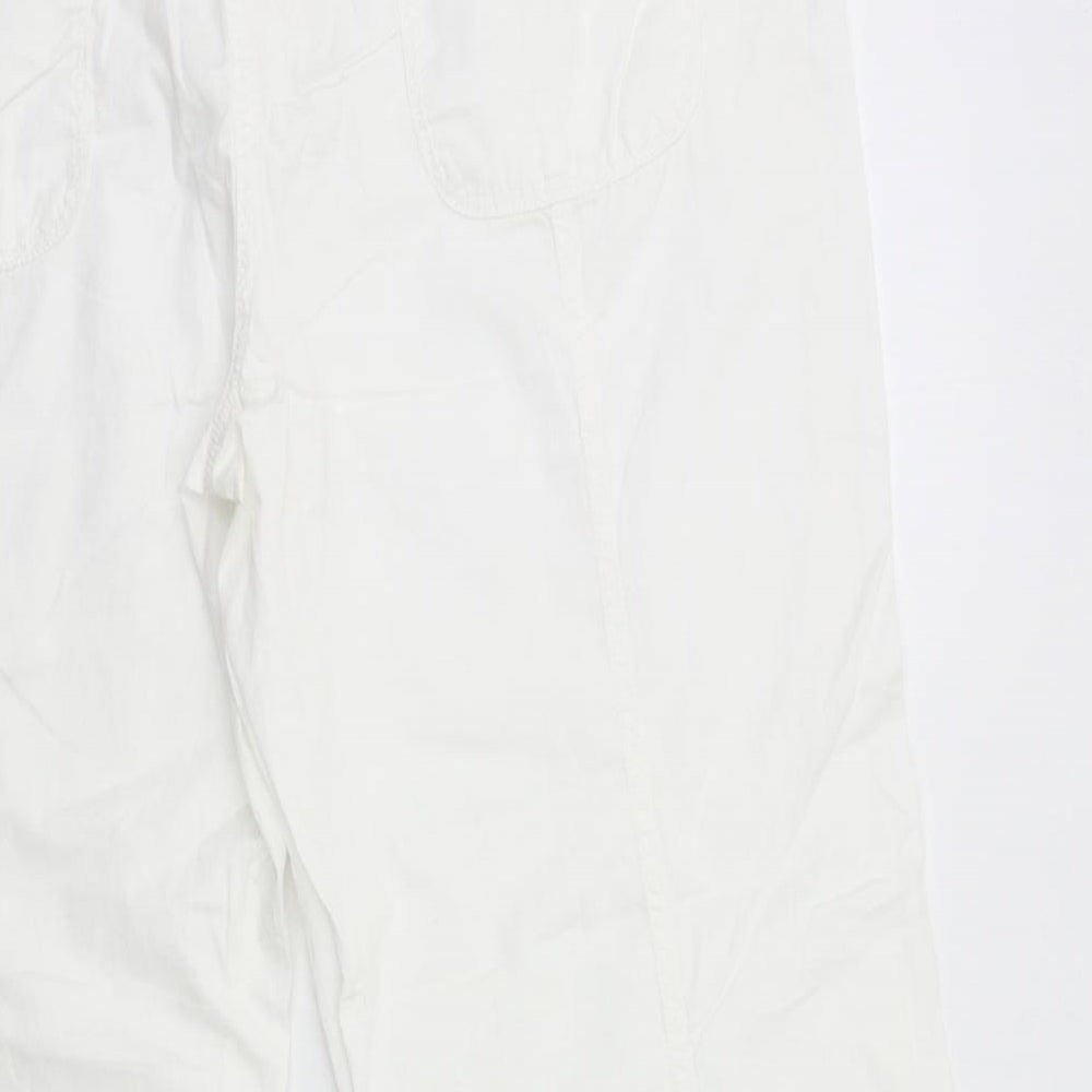 Marks and Spencer Womens White   Trousers  Size 20 L30 in