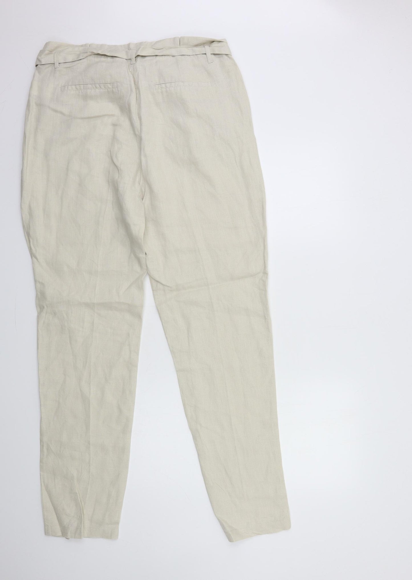 Long Tall Sally Womens Beige   Trousers  Size 16 L34 in