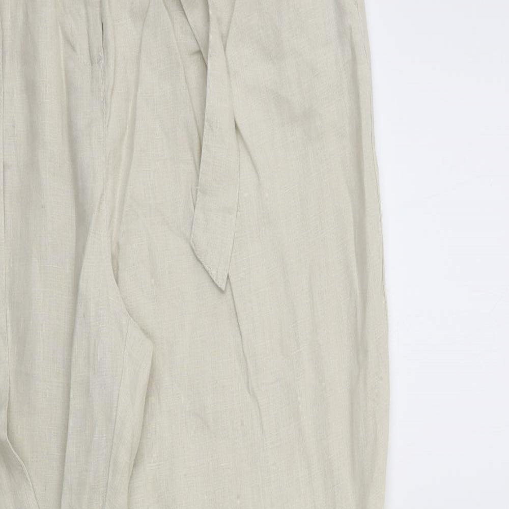 Long Tall Sally Womens Beige   Trousers  Size 16 L34 in