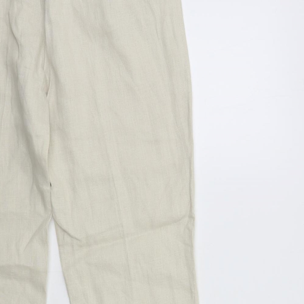 Long Tall Sally Womens Beige   Trousers  Size 16 L34 in