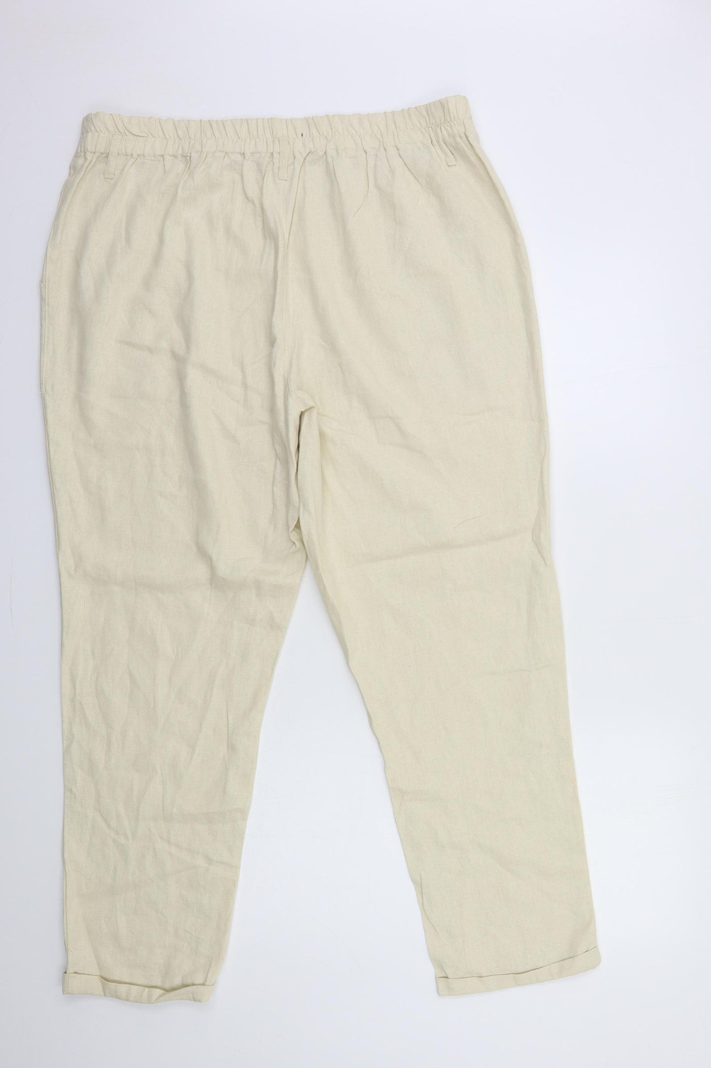 Primark Womens Beige   Trousers  Size 18 L29 in