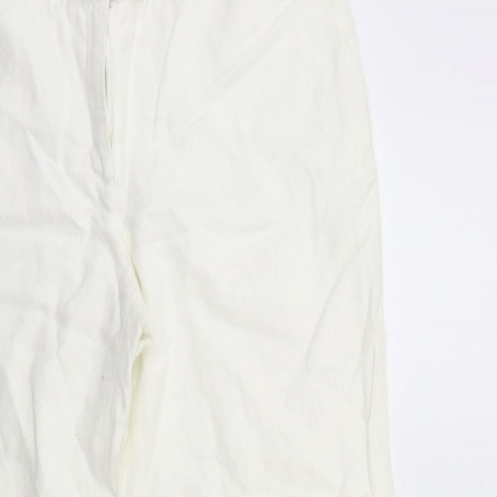 NEXT Womens White   Trousers  Size 16 L28 in