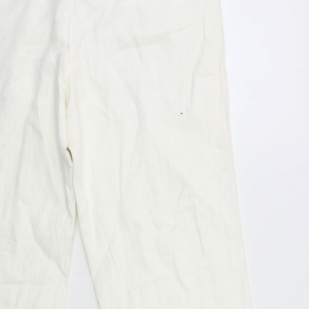 NEXT Womens White   Trousers  Size 16 L28 in