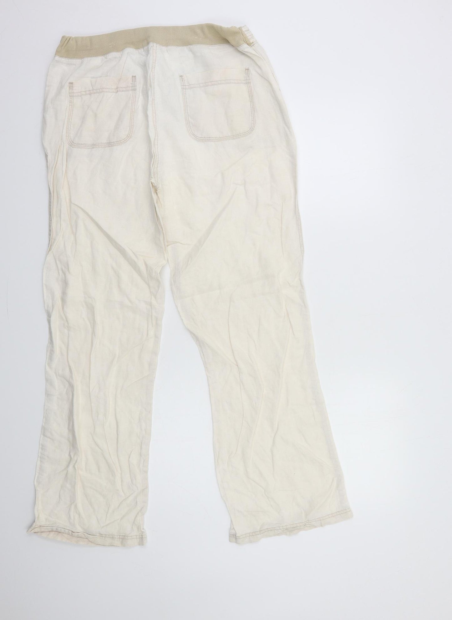 Marks and Spencer Womens Beige   Trousers  Size 14 L30 in