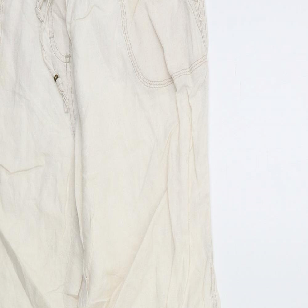 Marks and Spencer Womens Beige   Trousers  Size 14 L30 in