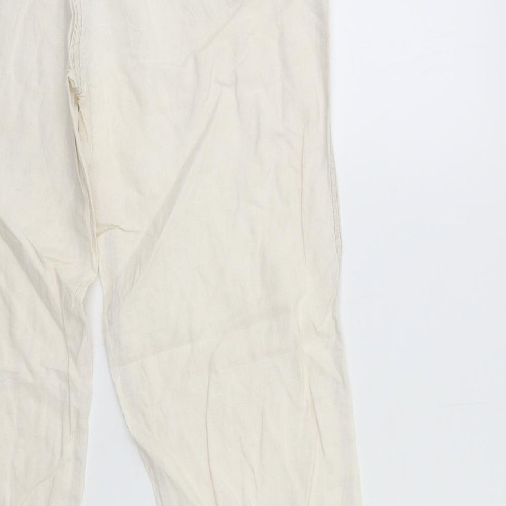 Marks and Spencer Womens Beige   Trousers  Size 14 L30 in