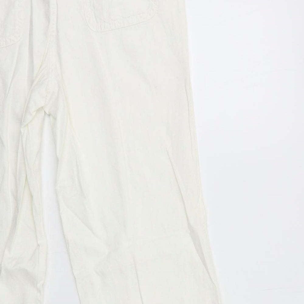 TU Womens White   Trousers  Size 12 L30 in