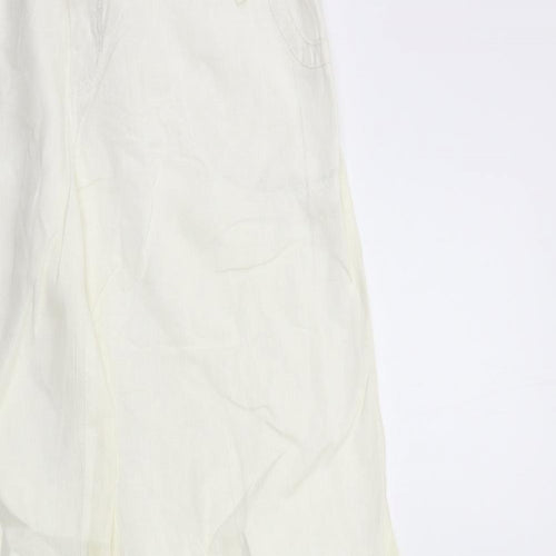 Miss Selfridge Womens White   Trousers  Size 14 L32 in