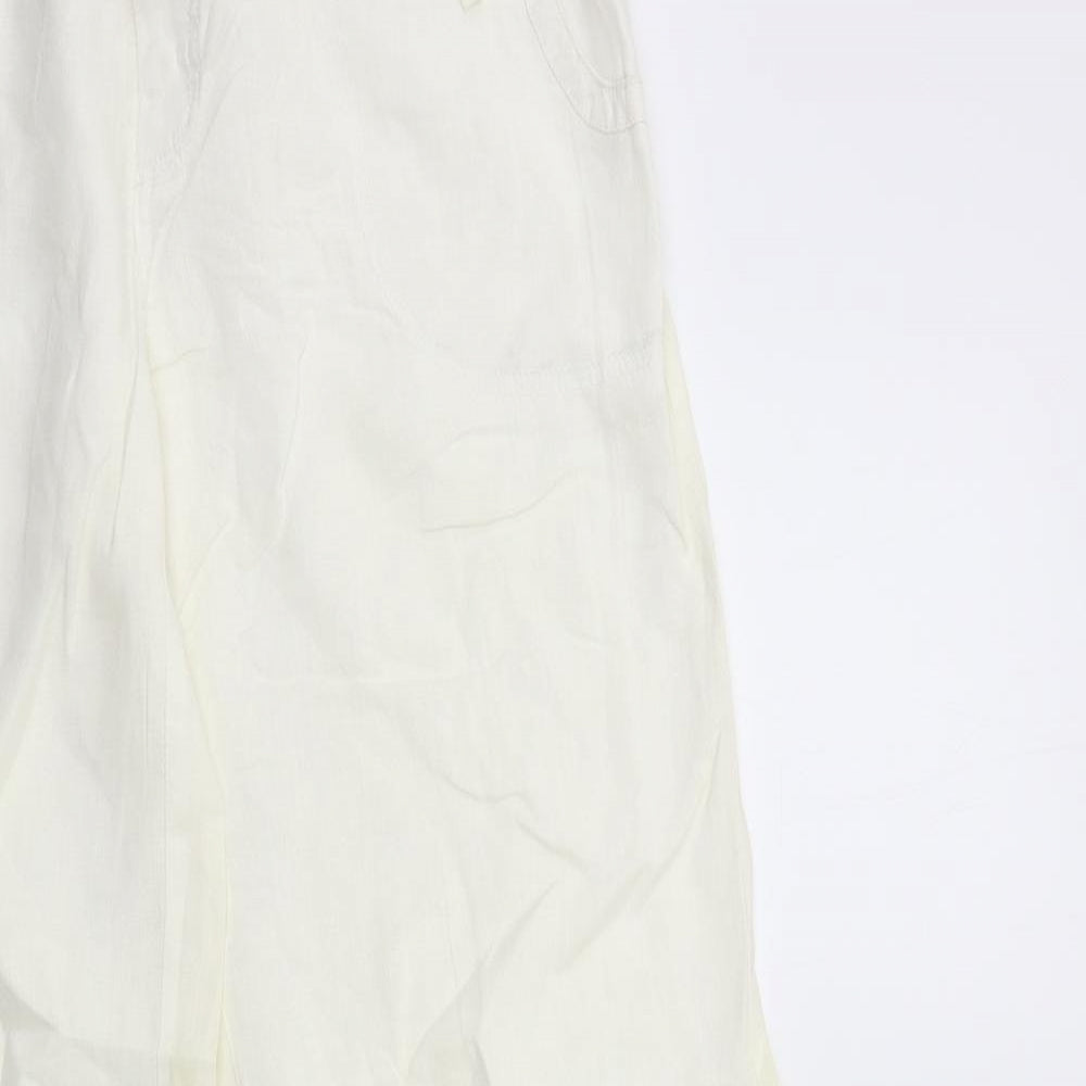 Miss Selfridge Womens White   Trousers  Size 14 L32 in