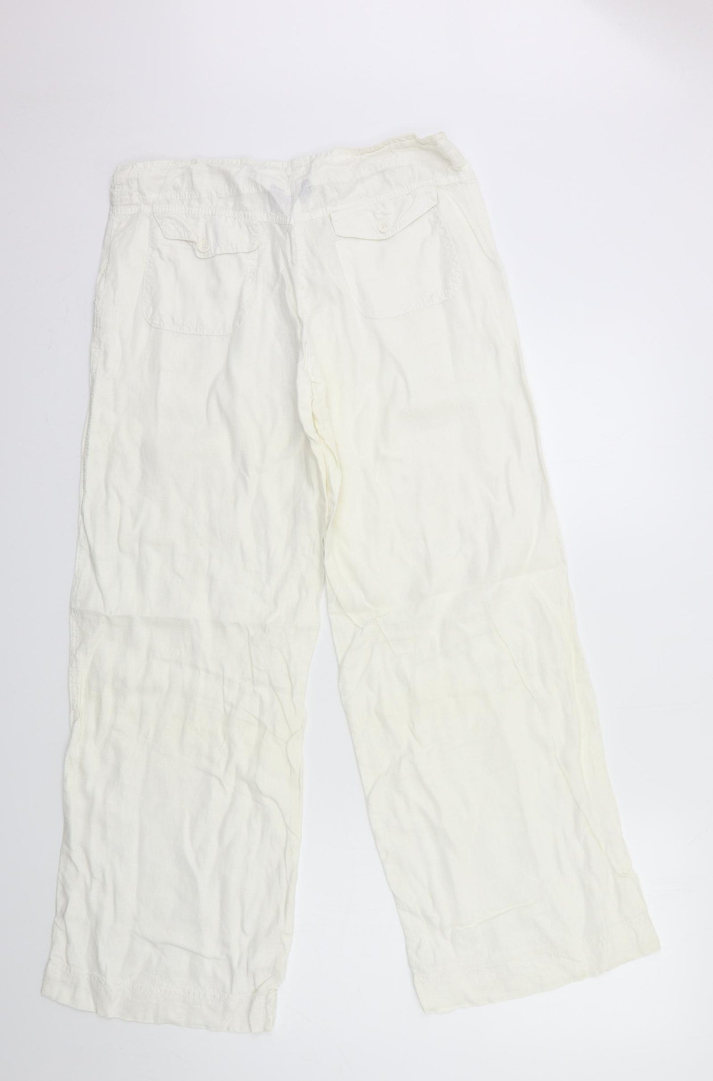 Atmosphere Womens White   Trousers  Size 10 L29 in