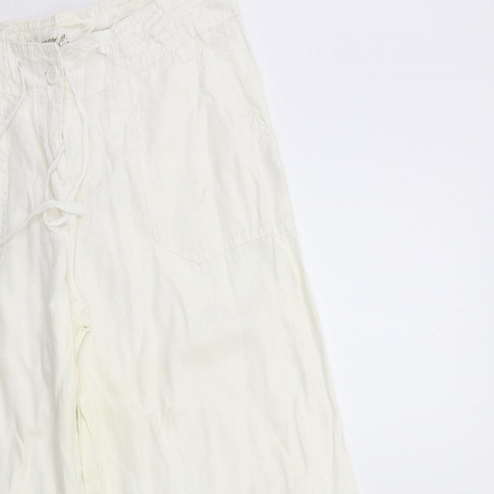 Atmosphere Womens White   Trousers  Size 10 L29 in
