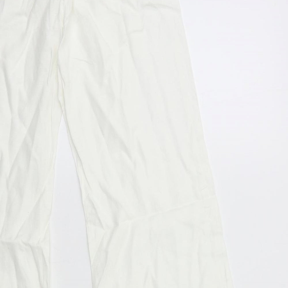 Monsoon Womens White   Trousers  Size 10 L29 in