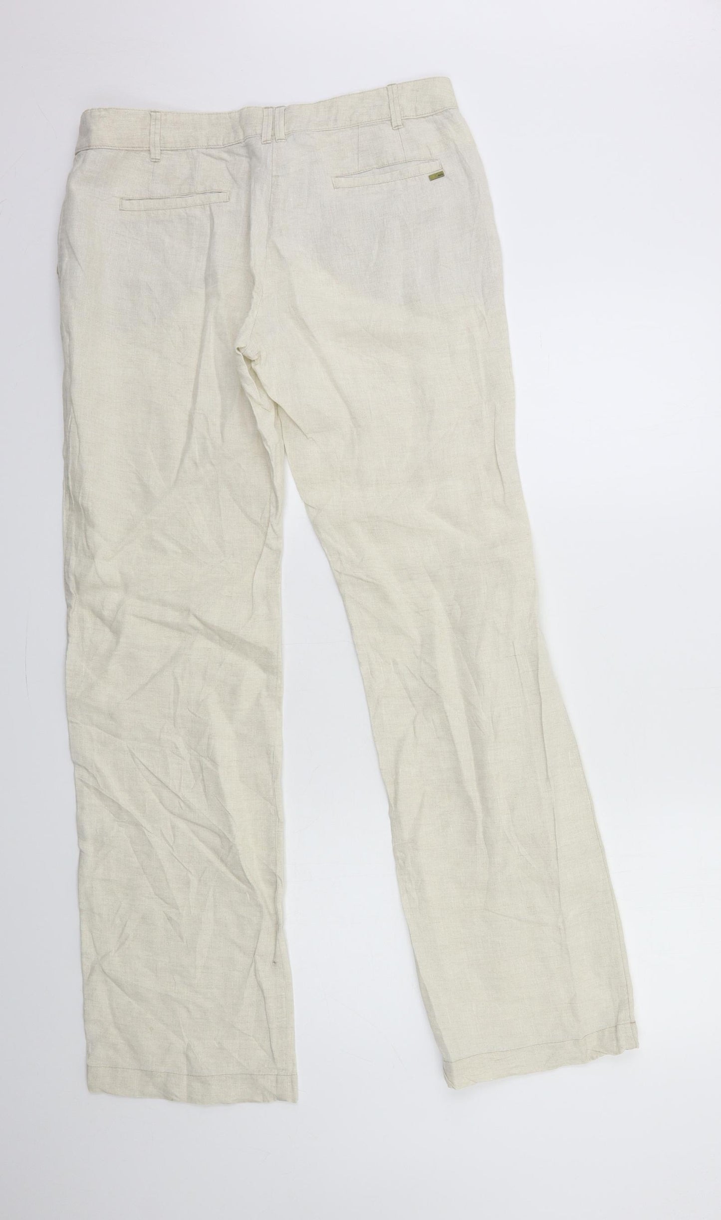 Mango Womens Beige   Trousers  Size 12 L33.5 in