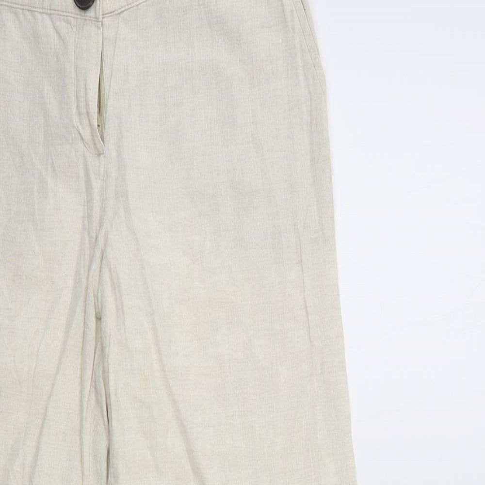 Mango Womens Beige   Trousers  Size 12 L33.5 in