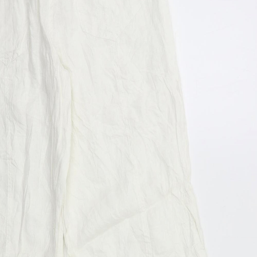 NEXT Womens White   Trousers  Size 14 L30 in