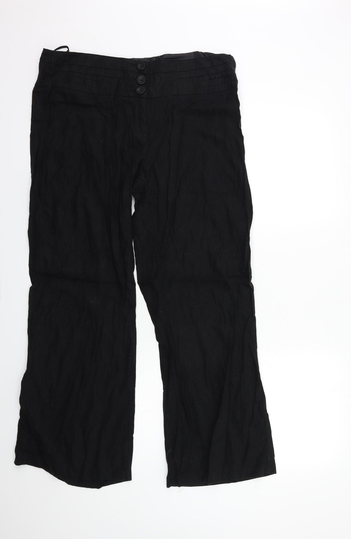 Debenhams Womens Black   Trousers  Size 16 L30 in