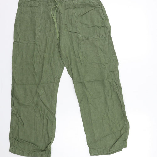 TU Womens Green   Trousers  Size 12 L26 in