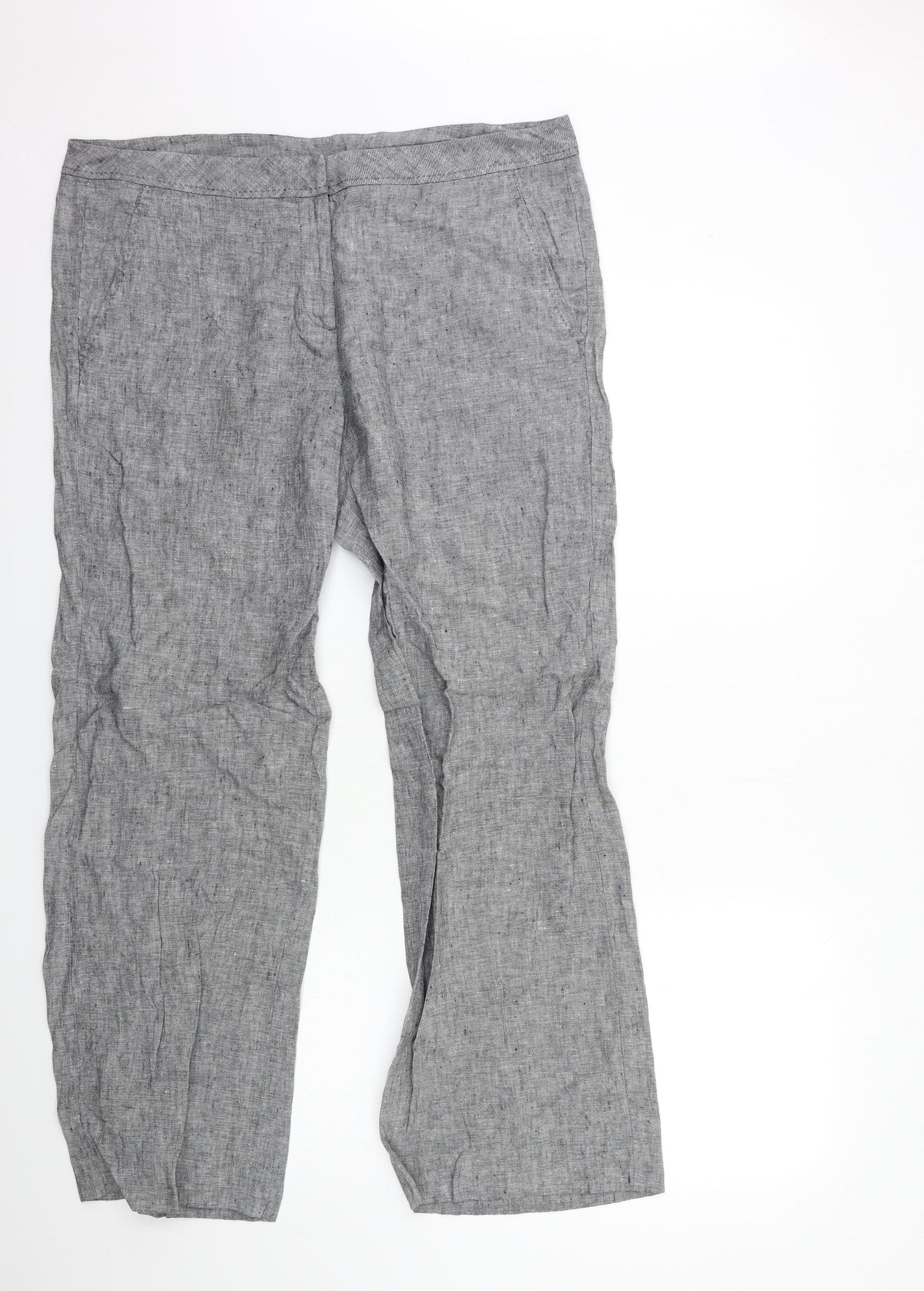 TU Womens Grey   Trousers  Size 16 L31 in