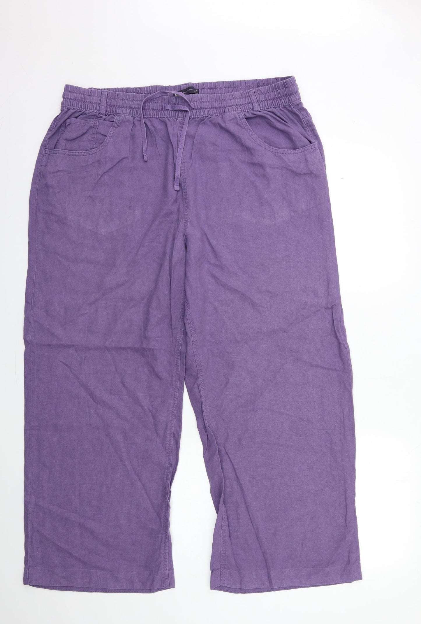 Marks and Spencer Mens Purple   Trousers  Size 20 L29 in