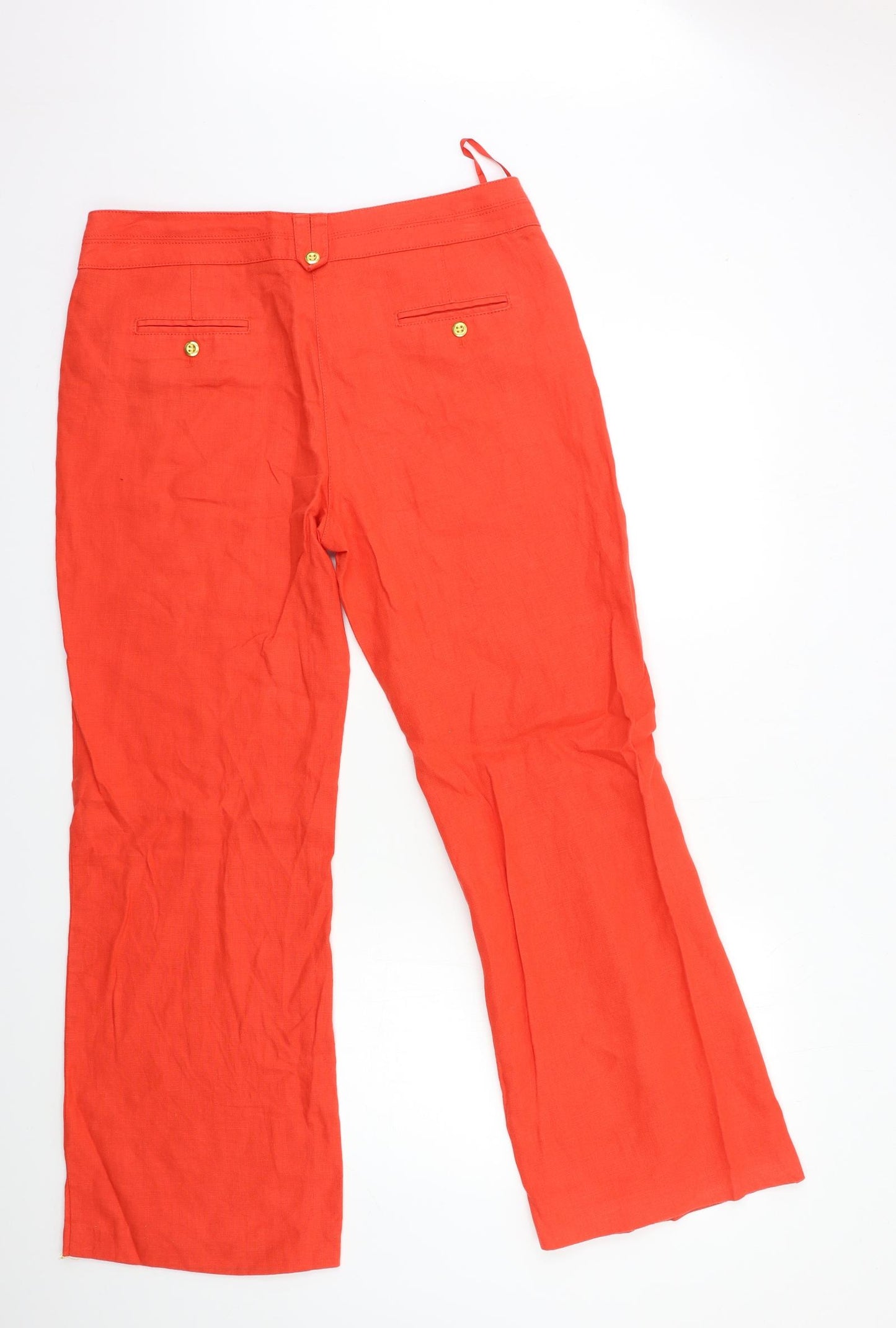 Per Una Womens Red   Trousers  Size 14 L30 in