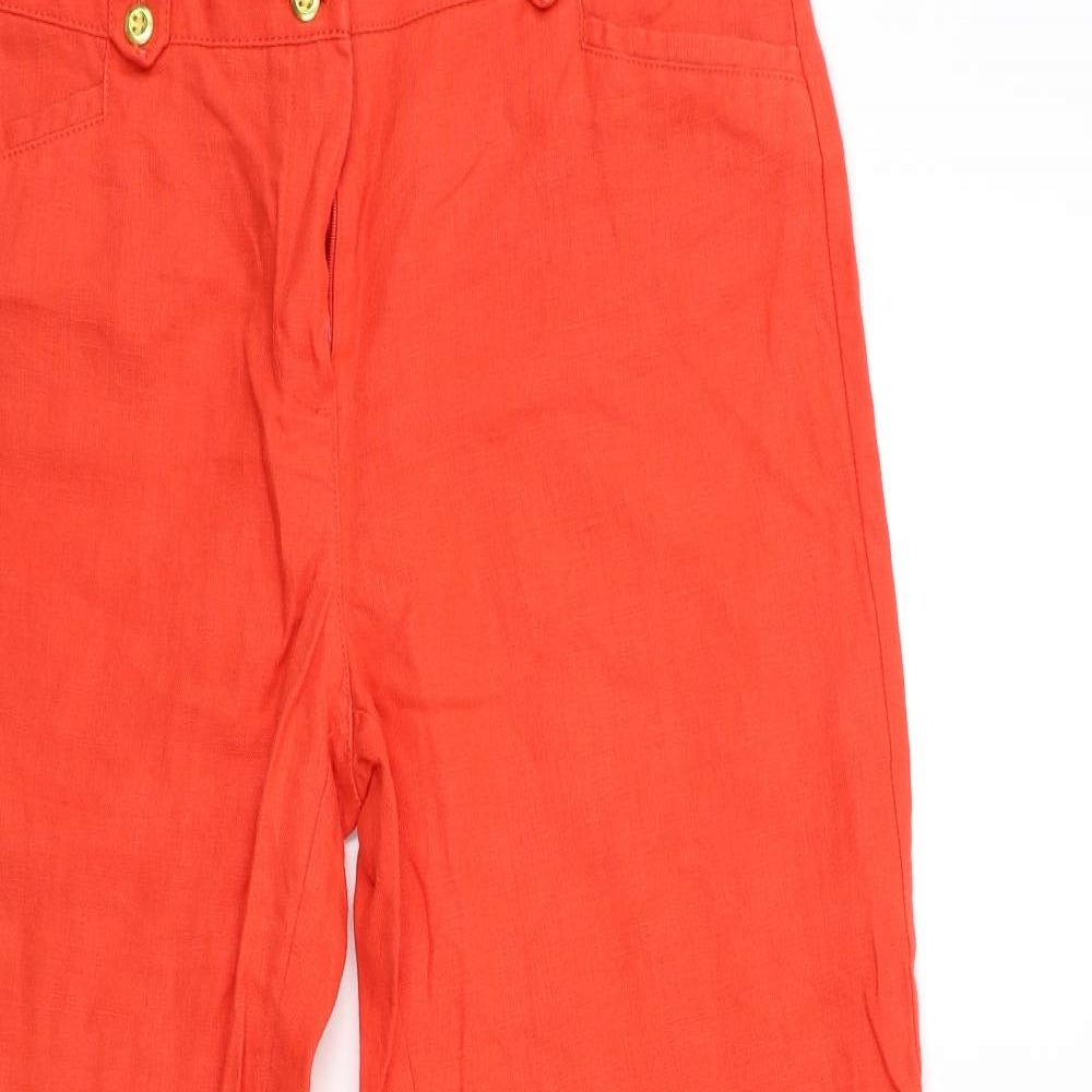 Per Una Womens Red   Trousers  Size 14 L30 in