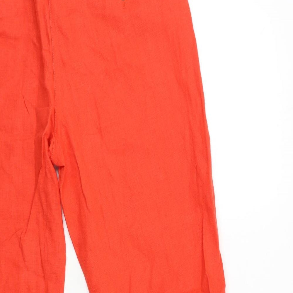 Per Una Womens Red   Trousers  Size 14 L30 in