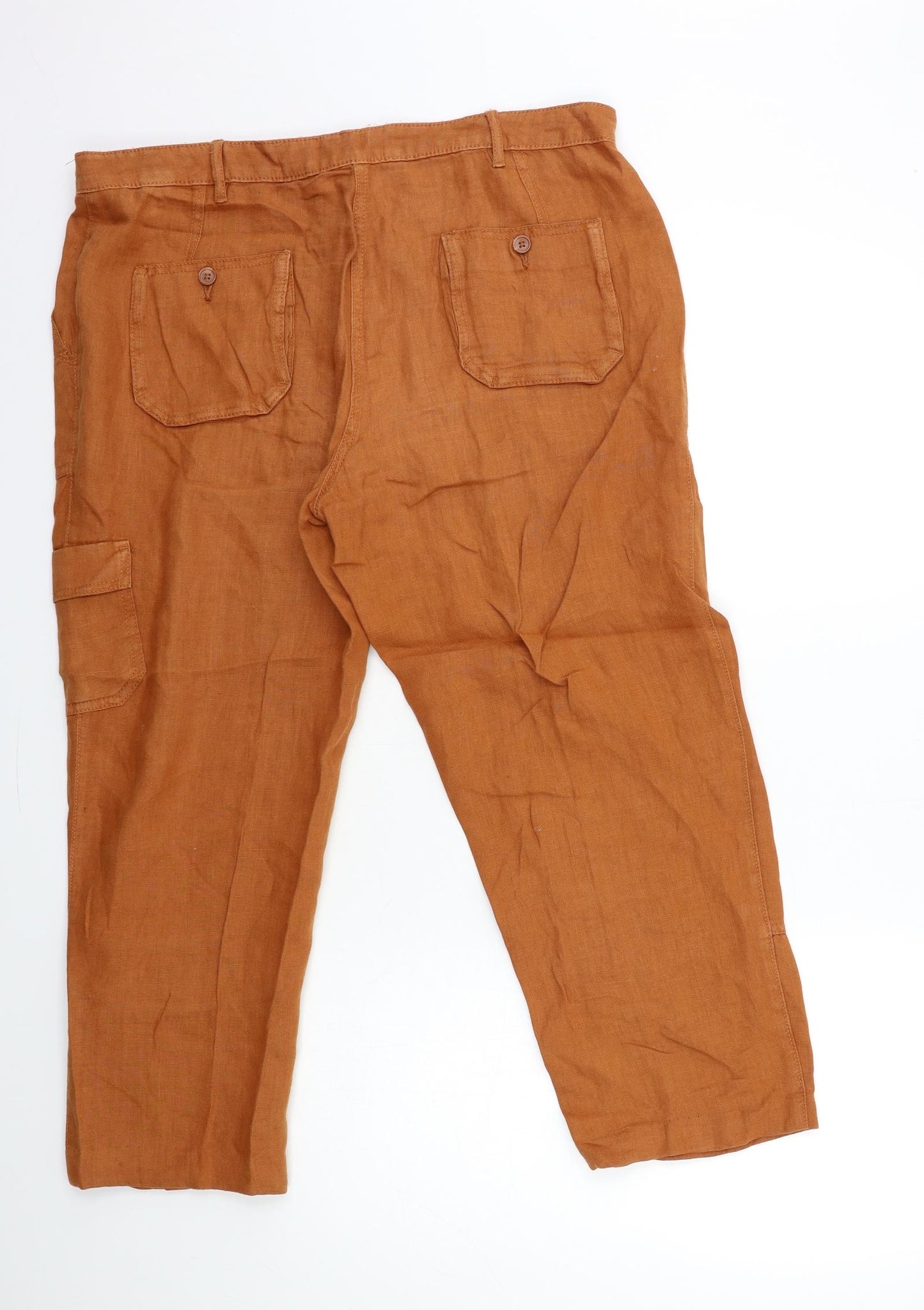 Marks and Spencer Womens Brown   Trousers  Size 14 L25 in