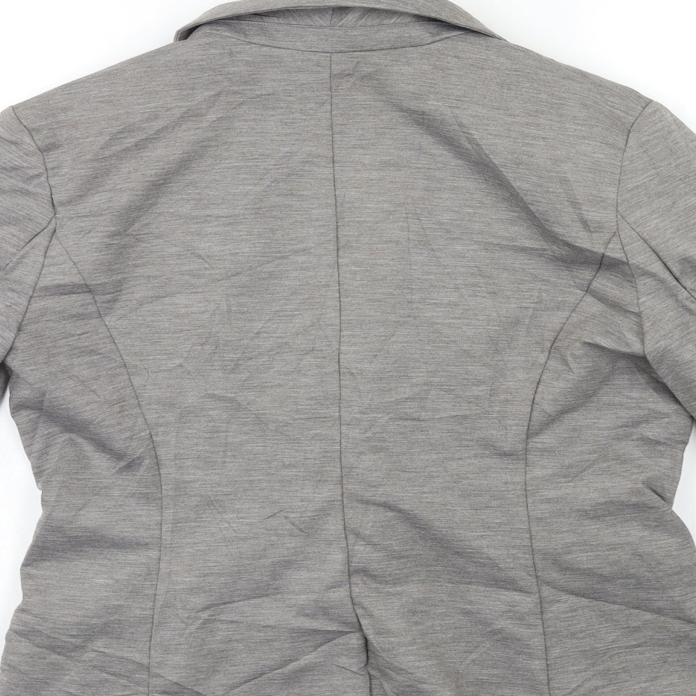 H&M Womens Grey   Jacket Blazer Size 14