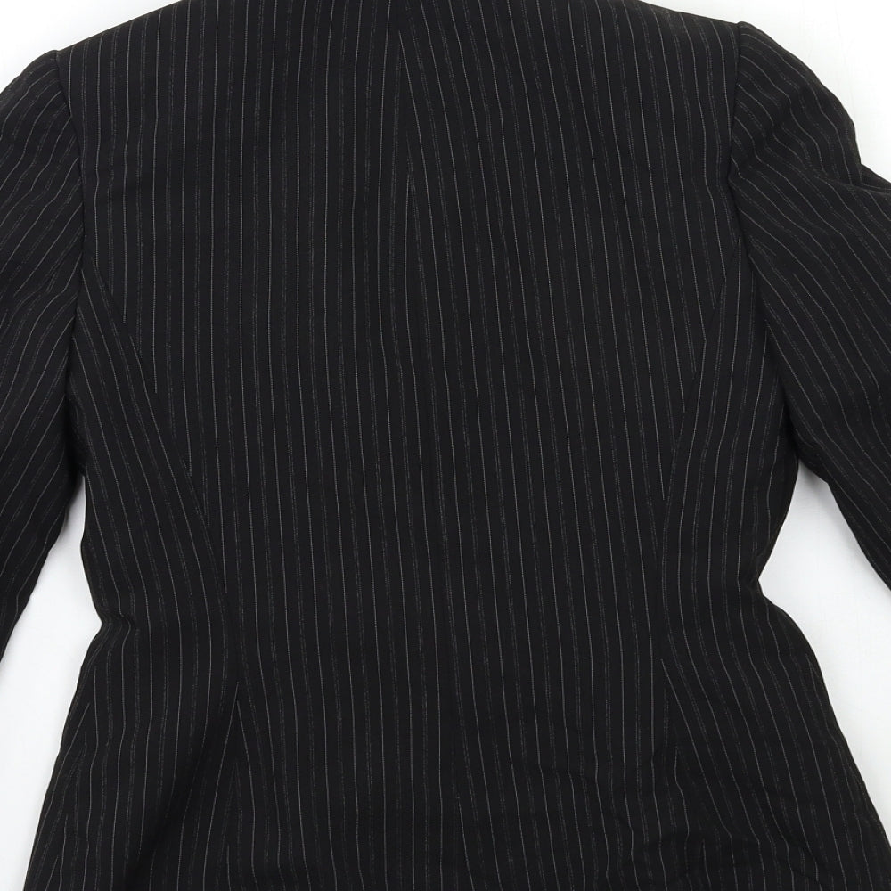 Dorothy Perkins Womens Black Striped  Jacket Blazer Size 6