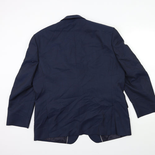 Preworn Mens Blue   Jacket Suit Jacket Size 46
