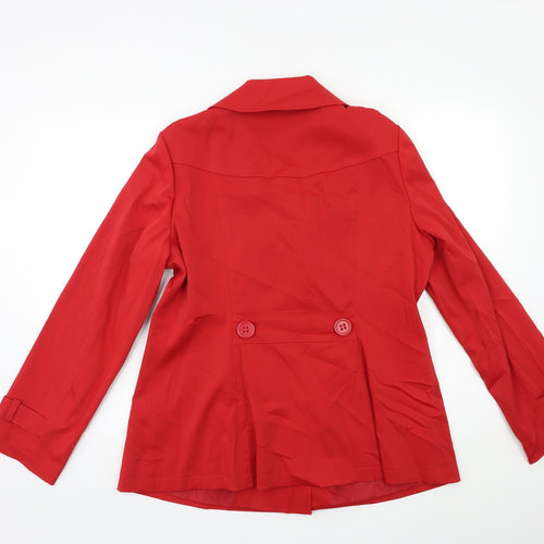 George Womens Red   Overcoat Coat Size 16