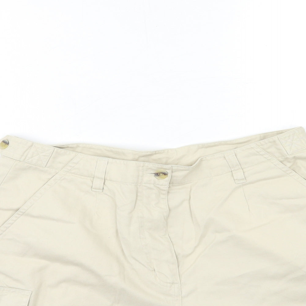 Debenhams Womens Beige   Cargo Shorts Size 12