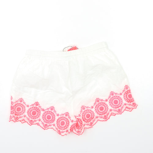 Primark Womens White   Bermuda Shorts Size 12