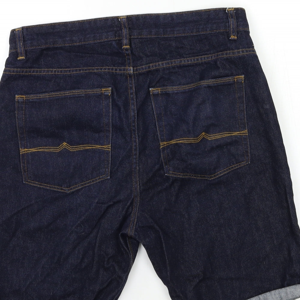 ASOS Mens Blue  Denim Cargo Shorts Size 32 in