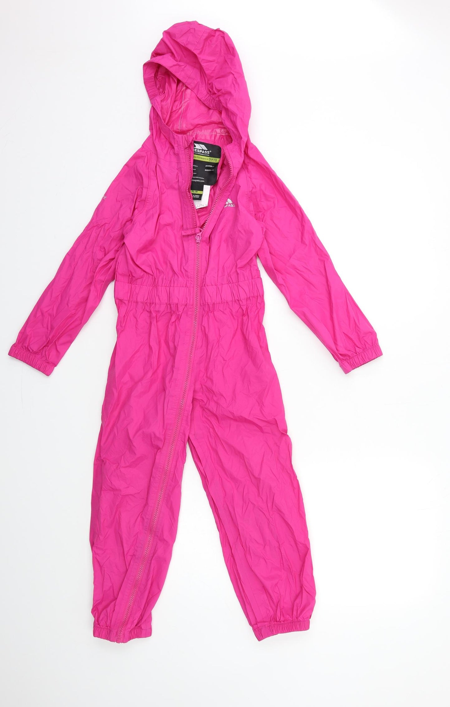Trespass Girls Pink   Rain Coat Snowsuit Size 6 Years