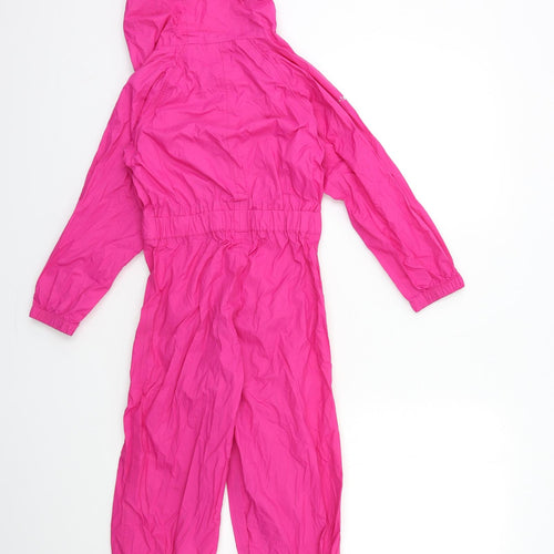 Trespass Girls Pink   Rain Coat Snowsuit Size 6 Years