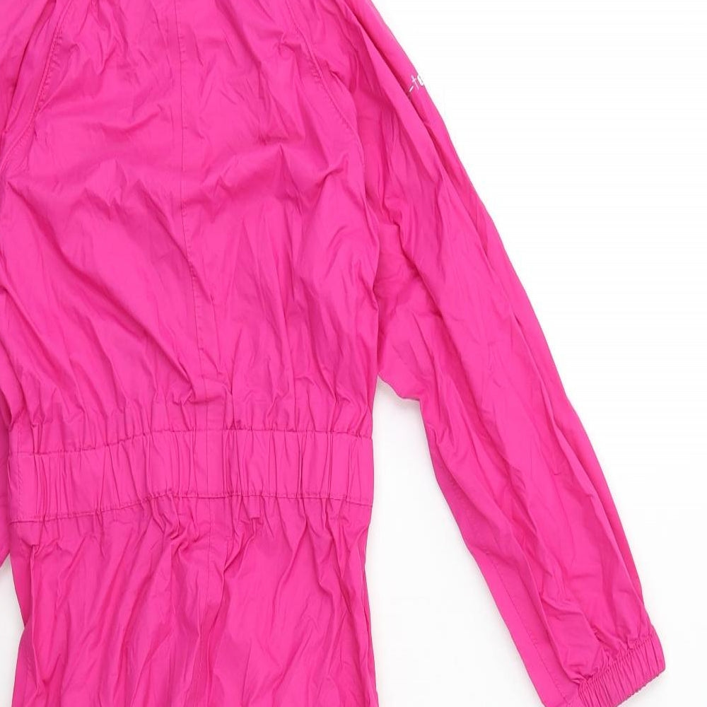 Trespass Girls Pink   Rain Coat Snowsuit Size 6 Years