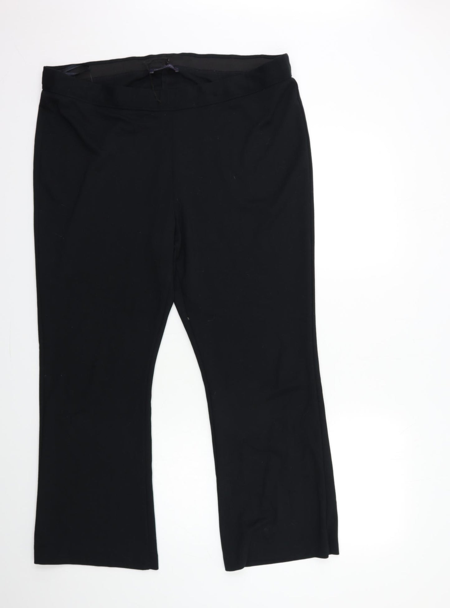Marks and Spencer Womens Black   Trousers  Size 22 L28 in