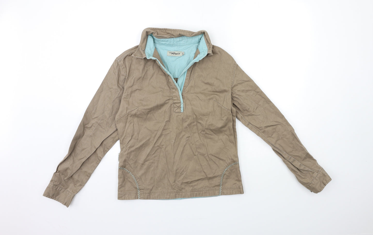 TayBerry Womens Brown   Basic Blouse Size XS