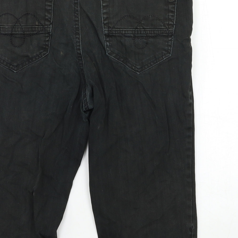Bum Equipment Womens Black  Denim Cut-Off Shorts Size 8