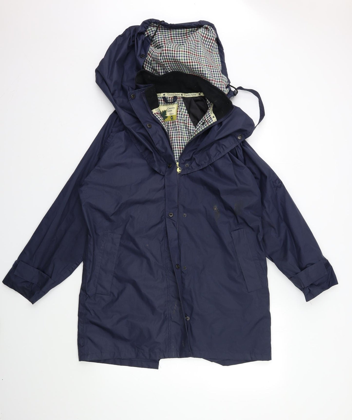 country estate  Womens Blue   Rain Coat Coat Size 10