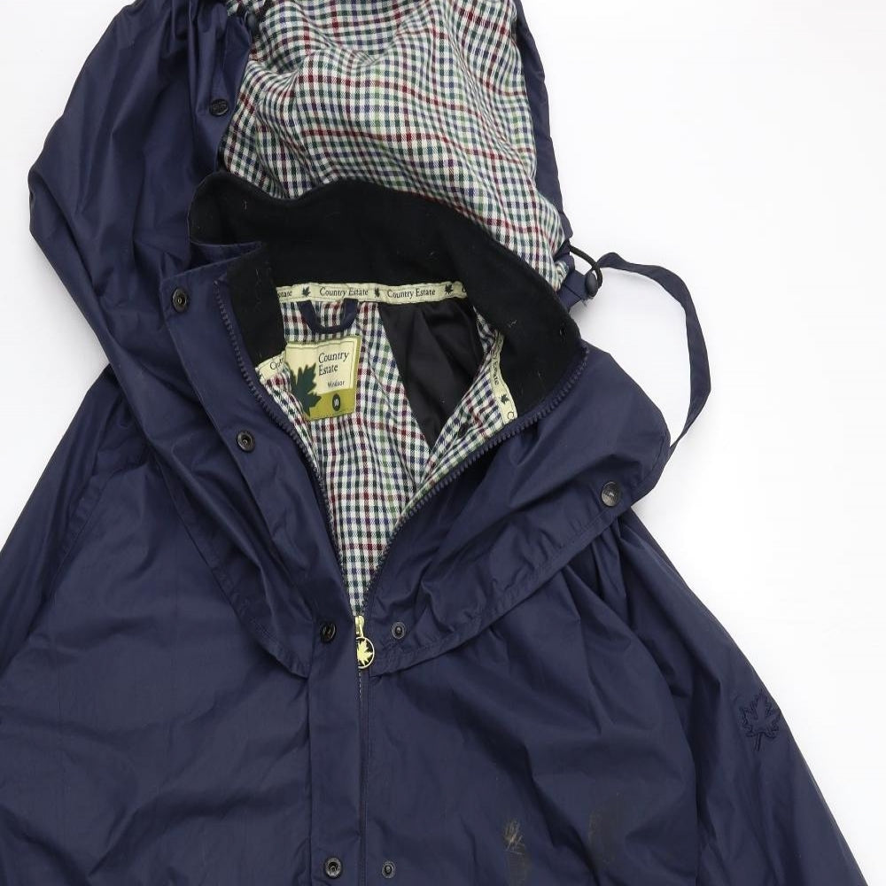 country estate  Womens Blue   Rain Coat Coat Size 10
