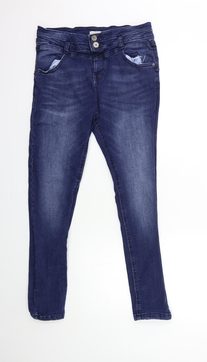 Preworn Womens Blue  Denim Skinny Jeans Size 30 in L29 in