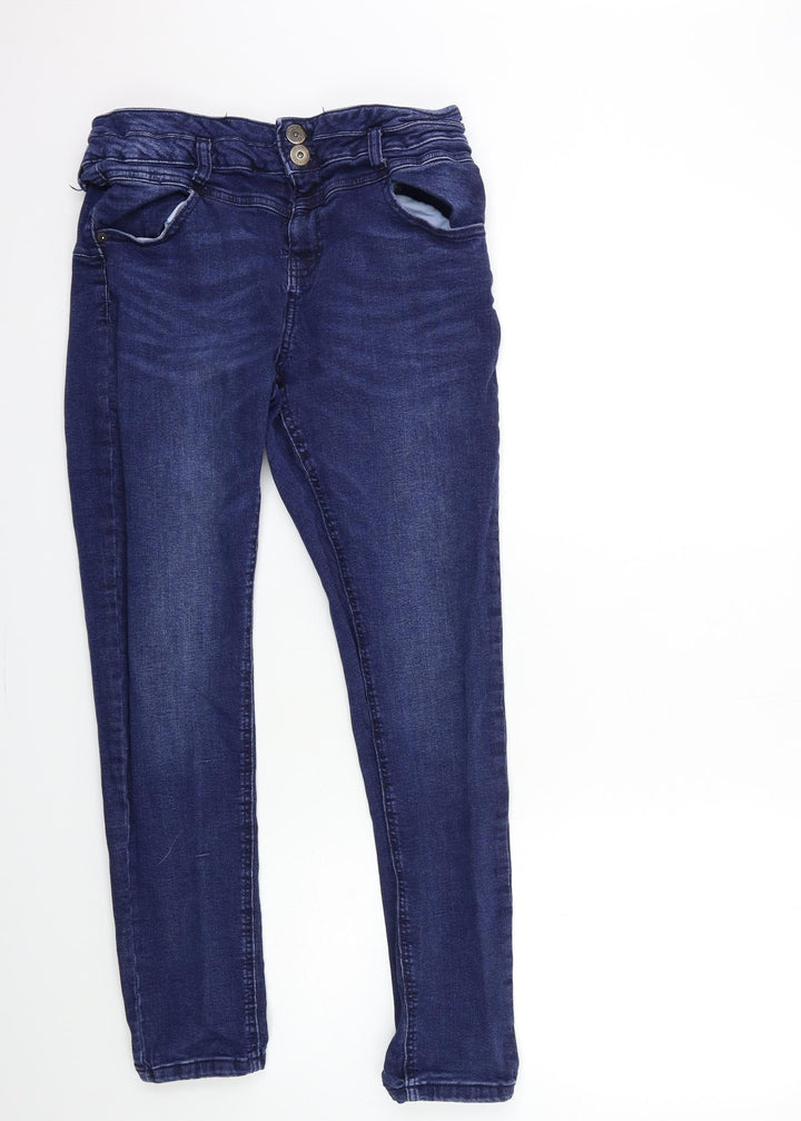 M17 Denim Womens Blue Denim Skinny Jeans Size 14 L28 in