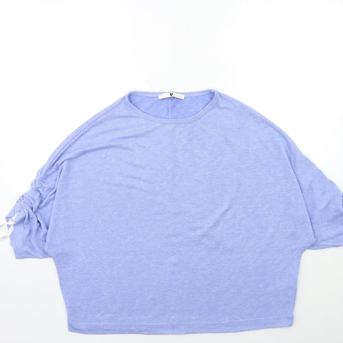Very Womens Blue  Knit Pullover Jumper Size 14