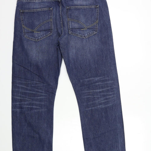 Firetrap Mens Blue  Denim Straight Jeans Size 36 in L32 in