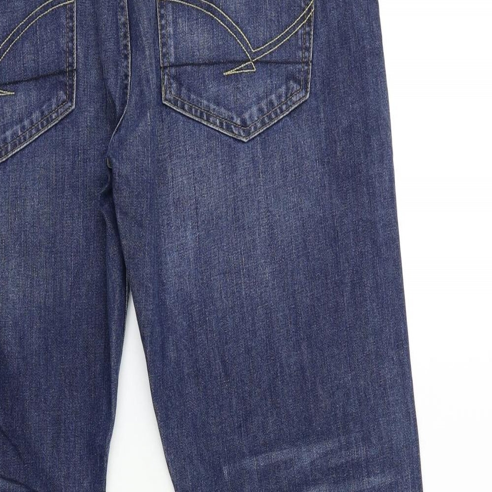 Firetrap Mens Blue  Denim Straight Jeans Size 36 in L32 in